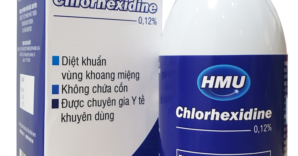 Tác dụng và công dụng của nước súc miệng hmu chlorhexidine 0.12 